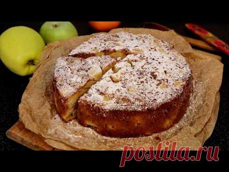 Необычная шарлотка с яблоками – кулинарный рецепт