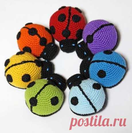 Вязаная божья коровка мк