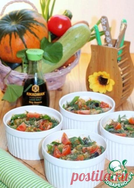 Запеченный овощной микс с грудинкой - кулинарный рецепт
