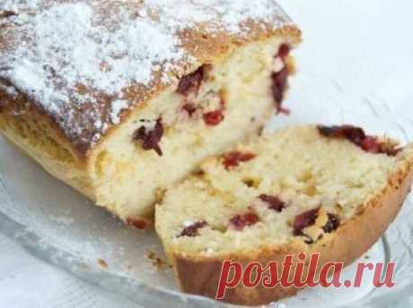 Рецепт - Творожный кулич с вишней. Как приготовить в домашних условиях быстро и вкусно. Фото рецепта