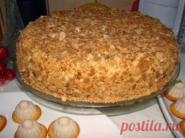 Салаты, торты, закуски - Любые блюдо: Оригинальный торт "Наполеон" (за пол часа)