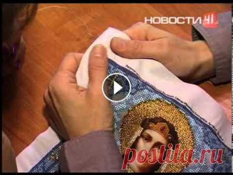 Научиться вышивать иконы из бисера Машинист крана Людмила мечтала попробовать не тягать грузы стальной махиной, а пришивать крохотные бусинки тоненькой иглой...