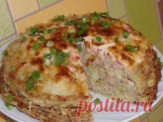 Кабачково-сырный тортик с мясом - просто объедение! 
Рецепт под фото. Ставьте 