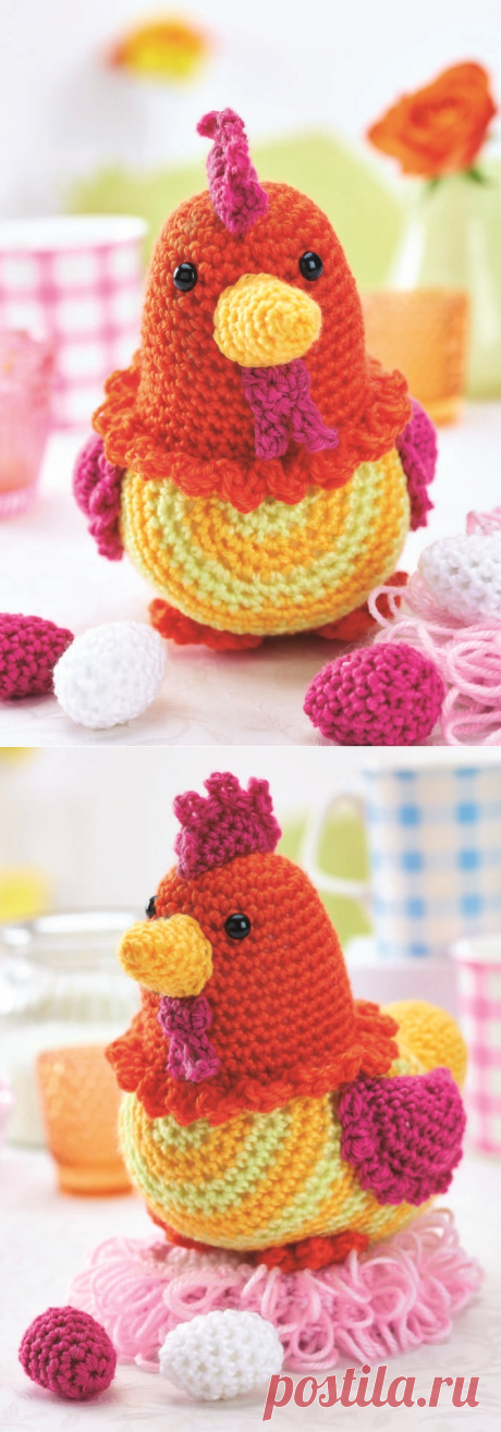 Пасхальная курочка крючком