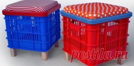 Идеи применения пластмассовых ящиков