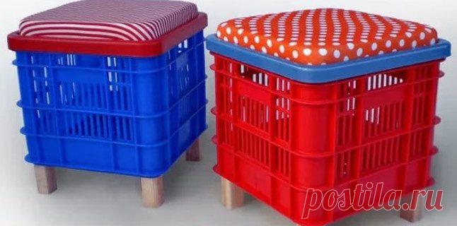 Идеи применения пластмассовых ящиков