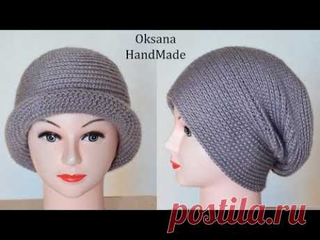Шапка крючком. Разные способы ношения. Crochet hat pattern