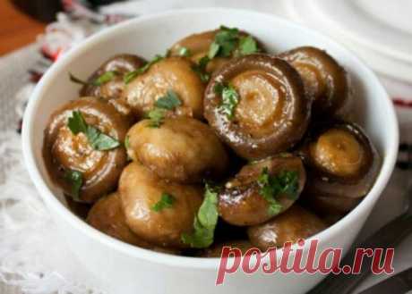 Вкуснейшие жареные шампиньоны с чесноком и кинзой