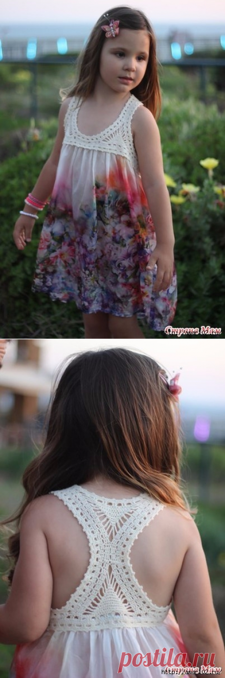 Комбинированное платье.