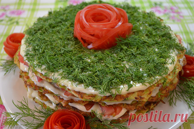 Торт закуска из кабачков (5 рецептов) » Женский Мир