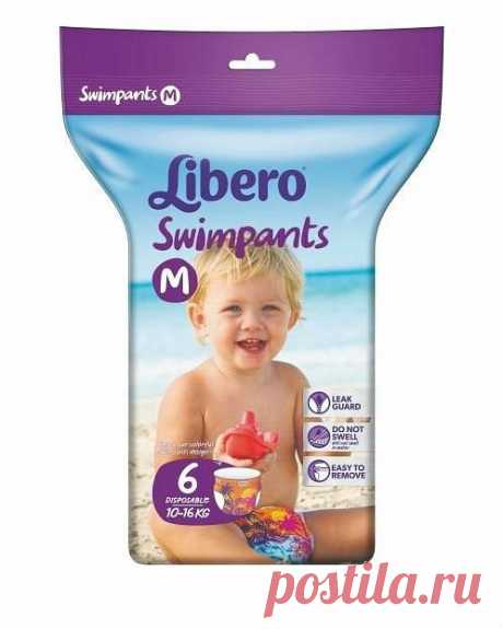 Трусики для плавания Swimpants medium 10-16кг 6шт. Либеро (Libero)