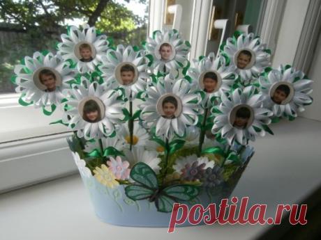 Правда, классно придумано? Первому учителю, чтобы не забывала своих деток :)