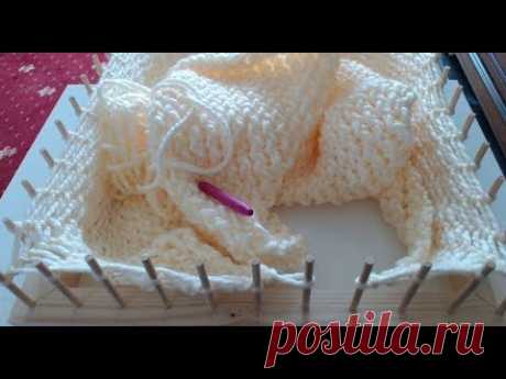 Pom pom blanket: LOOK What else you can do on your frame.