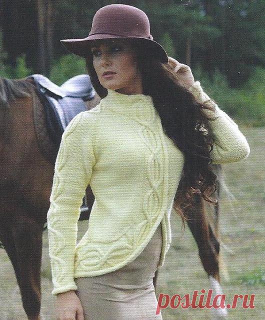 ВСЕ СВЯЗАНО. ROSOMAHA.: Красивый жакет лимонного цвета.