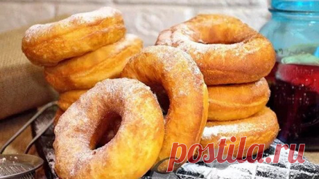 Мой любимый рецепт пышных пончиков!