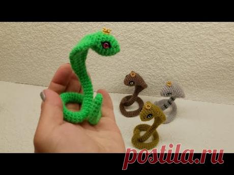 Мастер класс змея крючком