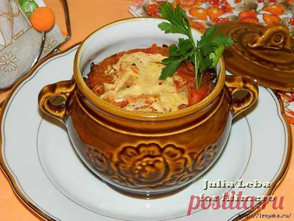 Сочная куриная грудка "Объедение в горшочках"!