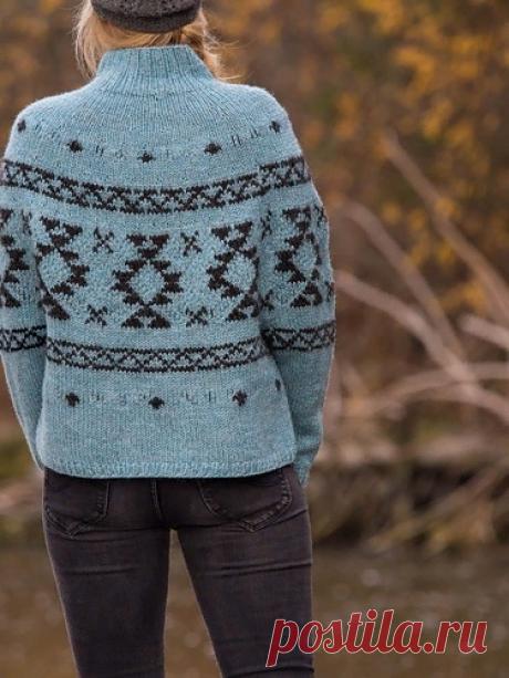 Пуловер Оверсайз с Жаккардом RUG ОТ JUNKO OKAMOTO