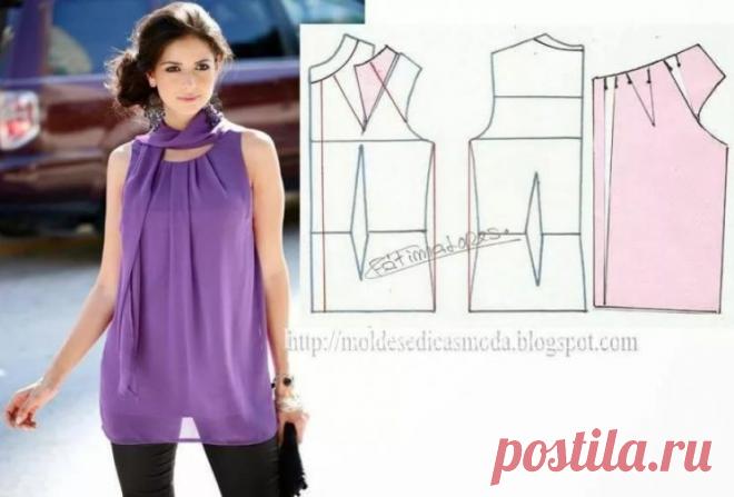 Реально БОЛЬШАЯ подборка модных легких блузок с выкройками, которые можно сшить за пару часов! (Часть 3) – БУДЬ В ТЕМЕ