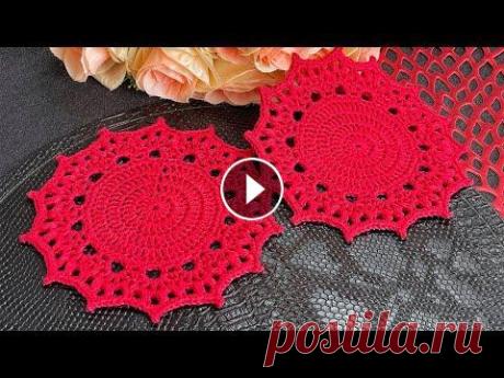 Подставка крючком под чашку или бокал Подставка крючком под чашку Крючок 3 мм Пряжа 100% хлопок 100 г / 150 м Диаметр 17 см __________________________________________________ Другие подста...