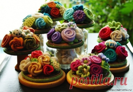 Игольницы из войлока и молний как произведения искусства!