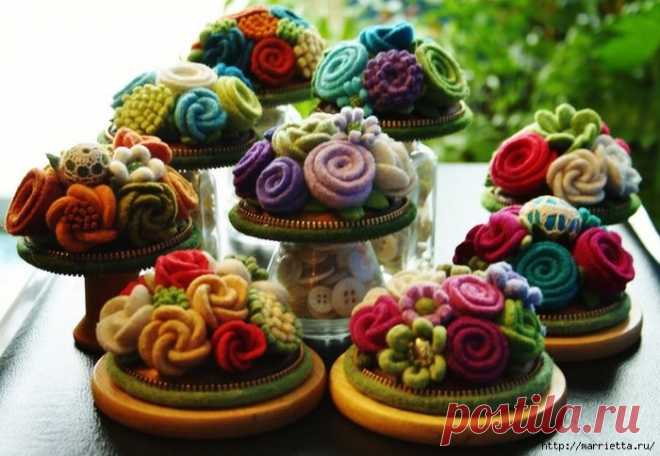 Игольницы из войлока и молний как произведения искусства!