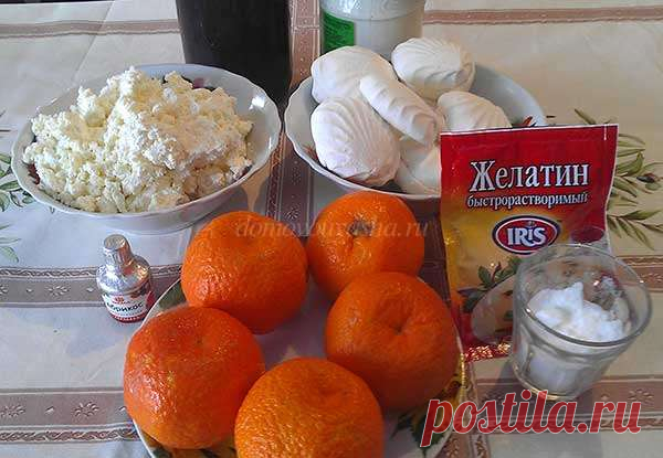 Мандариновый десерт из творога с желатином. Рецепт с пошаговым фото | Народные знания от Кравченко Анатолия