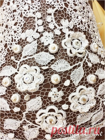 Купить Свадебный купальник от Olga Lace - свадебный купальник, Вязаный купальник, свадьба, кружево