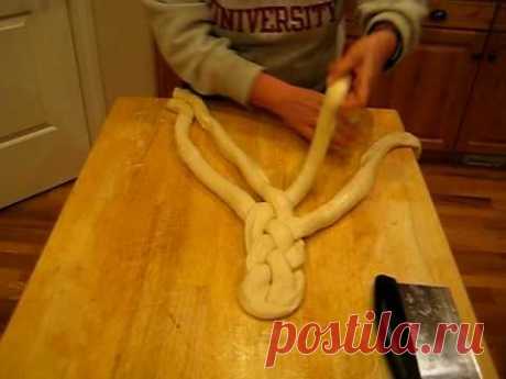 Margaret's 4 strand braided bread - YouTube