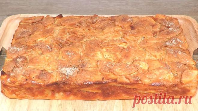 Самый классный ЯБЛОЧНЫЙ ПИРОГ: много яблок и совсем мало теста Вкусный сладкий пирог с яблоками готовится по очень простому рецепту. Пирог получается влажным и нежным, с вкусной карамельной корочкой (благодаря сахару). Тесто для этой сладкой выпечки мы будем делать на кефире. Яблок в этом пироге очень много, поэтому он получается ароматным, с насыщенным вкусом. Еще больше аромата выпечке придает корица и апельсиновая цедра в тесте. …