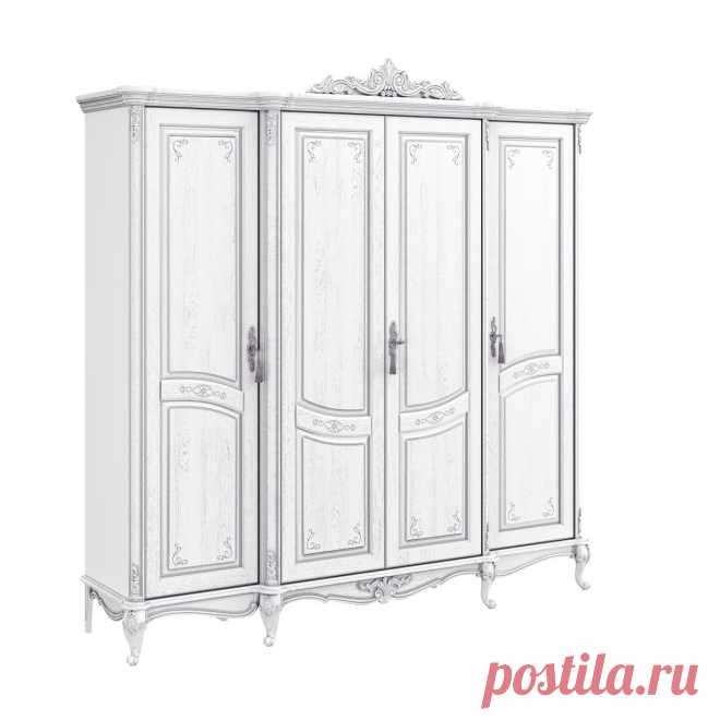 Шкаф платяной белый из массива + МДФ/шпон купить по цене 225 000 руб. в Москве — интернет-магазин Chudo-magazin.ru