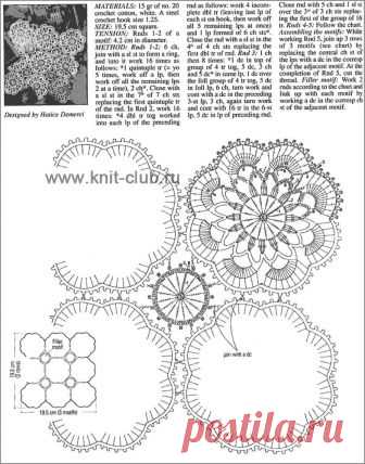 скатерти вязаные крючком из круглых мотивов схемы и описание: 11 тыс изображений найдено в Яндекс.Картинках