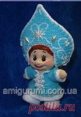 Наряд для Снегурочки крючком