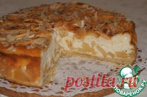 Яблочный пирог с творожным суфле - кулинарный рецепт