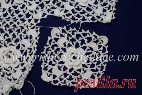 Как соединять квадраты с розами