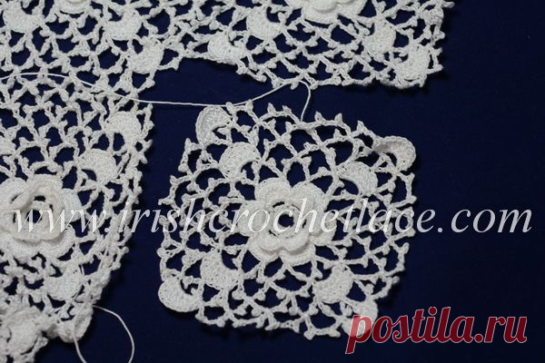 Как соединять квадраты с розами