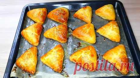 КАК ЖЕ ВКУСНО!!ХРУСТЯЩАЯ СЛОИСТАЯ САМСА ПРОСТОЙ РЕЦЕПТ с курицей