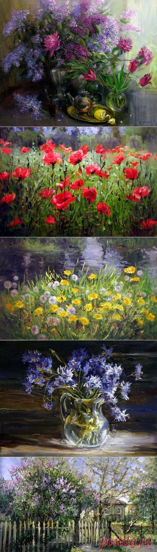 Цветочные натюрморты Валерия Бусыгина