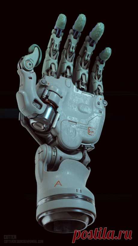 3D модель. Радиальная протезная рука BRY, Джошуа Коттер. Radial BRY Prosthetic hand, Joshua Cotter.