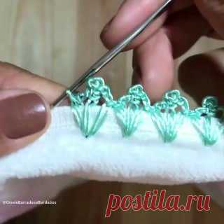 Ручки вяжут и шьют | Вязание и рукоделие Как обвязать полотенце, салфетку или носовой платок 💬