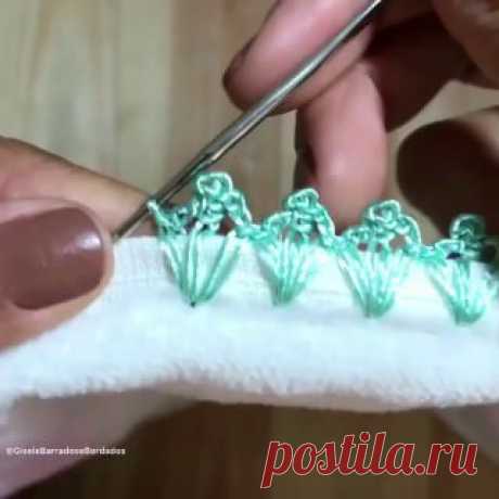 Ручки вяжут и шьют | Вязание и рукоделие Как обвязать полотенце, салфетку или носовой платок 💬