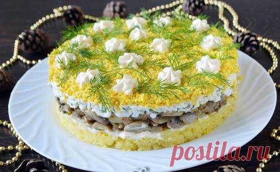 Салат «Грибы под шубой» – очень нежный и вкусный