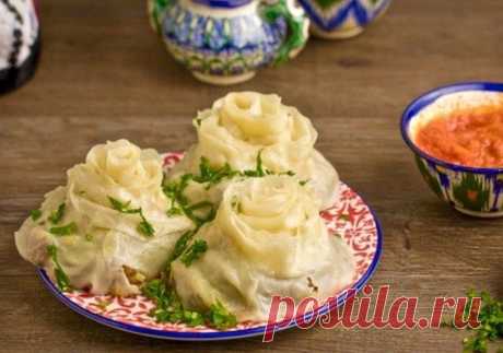 Узбекские пельмени розочки Гуль-хунон. Вкусно и со сметанным соусом и в томатной заливке. | Правильно, готовим! | Дзен