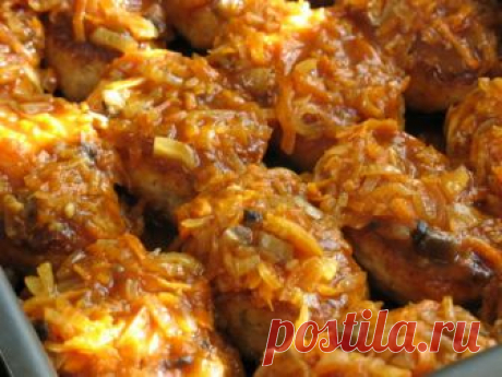 Рыбные котлетки с грибами