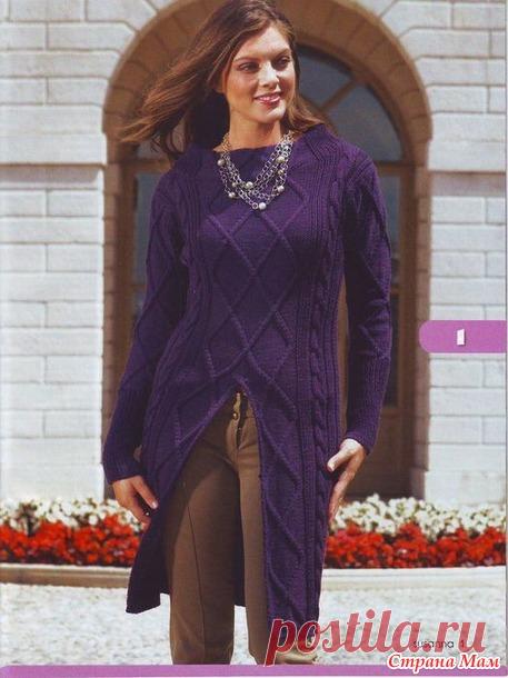 Платье-фрак спицами - Вязание - Страна Мам
