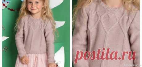 Детский джемпер с рельефными сердечками. Схема | Вязание спицами для детей 1Нежно-розовый джемпер с рельефными сердечками на кокетке будет великолепно cочетаться и с пышной юбкой, и с практичными джинсами.РАЗМЕРЫ98/104 (110/116 – 122/128) 134/140ВАМ ПОТРЕБУЕТСЯПряжа (90% овечьей шерсти, 10% кашмирской шерсти; 160 м/50 г) &mdash; 150 (200 – 250) 300 г розовой;...