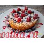 Нежный пирог с творогом Кулинарный рецепт