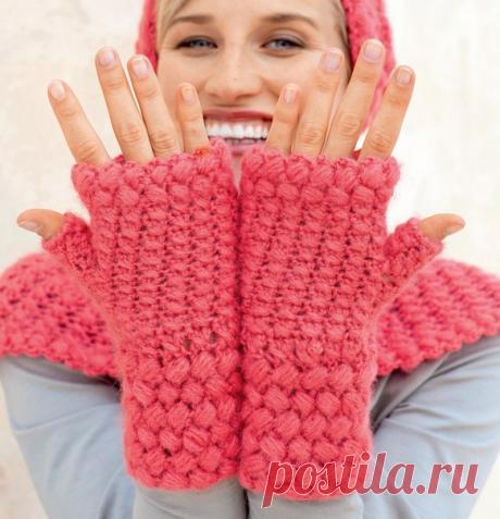 Митенки крючком узор. Митенки крючком схема вязания | Лаборатория домашнего хозяйства