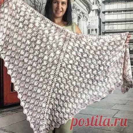 Схема для шали крючком