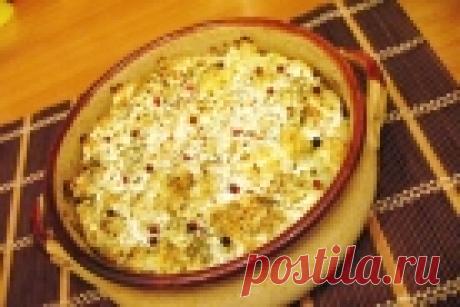 Цветная капуста с курицей, запеченная в духовке - пошаговый рецепт с фото на Повар.ру